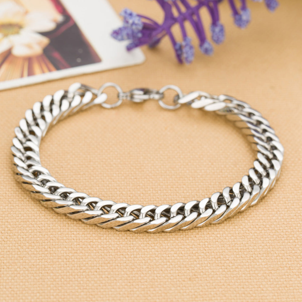 Stainless Steel Men's Personality Charm Bracelet Jewelry