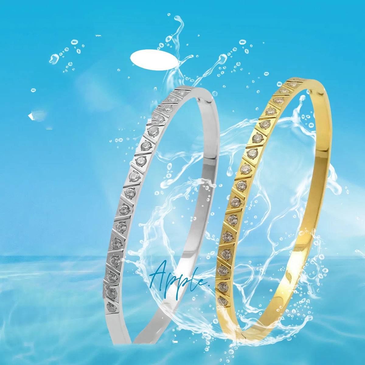 Stainless Steel Bracelet With A Light-luxury